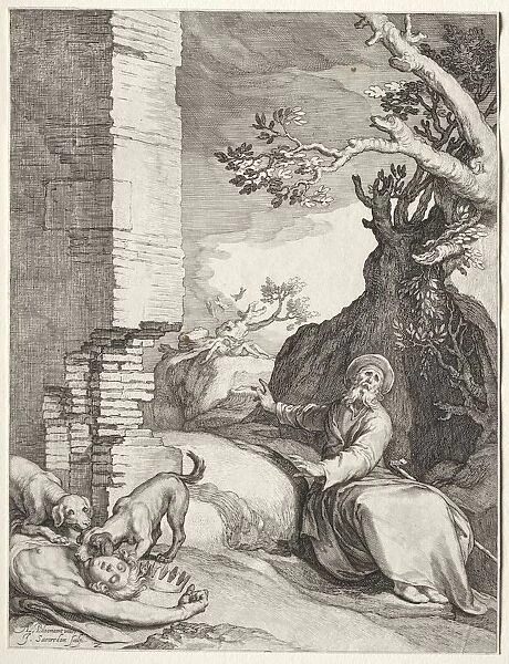 The Prediction of Ahijah, 1604. Creator: Jan Saenredam (Dutch, 1565-1607); Jan Saenredam (Dutch