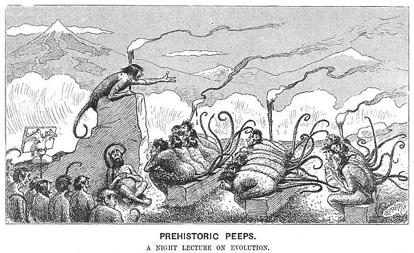 Prehistoric Peeps: A Night Lecture on Evolution, 1894. Artist: Edward Tennyson Reed