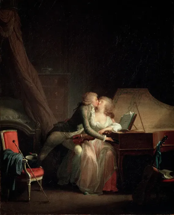 Framed Print : Prelude, 1786. Artist: Louis Leopold Boilly Framed Print : Prelude, 1786. Artist: Louis Leopold Boilly