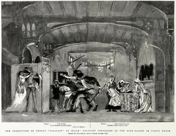Framed Print : Premiere of the opera Falstaff by Giuseppe Verdi at La Scala in Milan on 9 February 1893, 1893 Framed Print : Premiere of the opera Falstaff by Giuseppe Verdi at La Scala in Milan on 9 February 1893, 1893