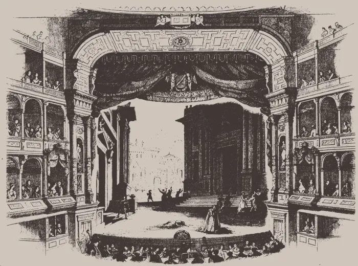 Framed Print : Premiere of the opera Rienzi by Richard Wagner, at the Dresden Hoftheater on 20th October 1842, 1843 Framed Print : Premiere of the opera Rienzi by Richard Wagner, at the Dresden Hoftheater on 20th October 1842, 1843
