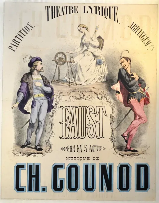Framed Print : Premiere Poster for the opera Faust by Charles Gounod at the Theatre Lyrique, March 19, 1859, 1859 Framed Print : Premiere Poster for the opera Faust by Charles Gounod at the Theatre Lyrique, March 19, 1859, 1859