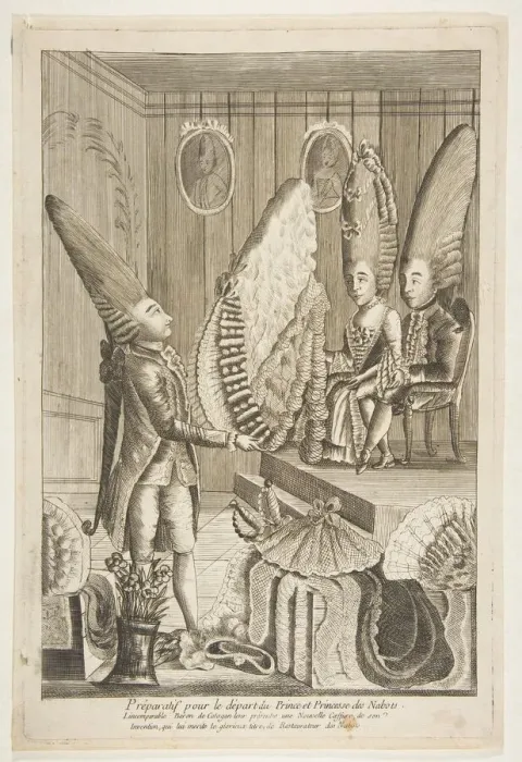 Framed Print : Preparatif pour le depart du Prince et Princesse des Nabots
