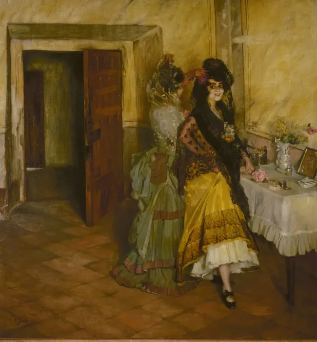 Framed Print : Preparation for a Bullfight, 1903