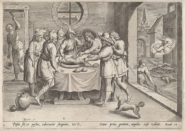 Preparation for the Passover, c.1585. Creator: Johann Sadeler I