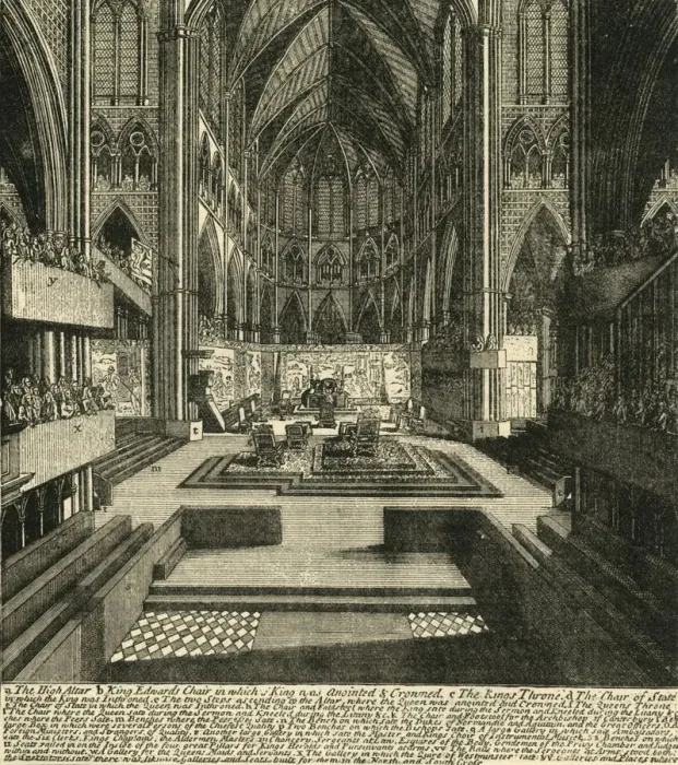 Framed Print : The Preparations for the Coronation of James II. and His Queen, in 1685, (1881) Framed Print : The Preparations for the Coronation of James II. and His Queen, in 1685, (1881)