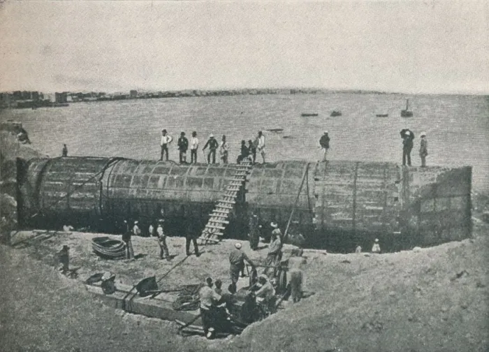 Framed Print : Preparing to Launch, 1877, (1910) Framed Print : Preparing to Launch, 1877, (1910)
