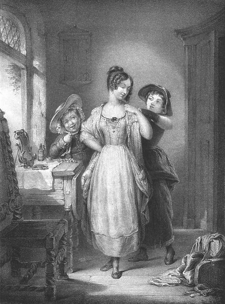 Preparing for May Day, 1830. Artist: Thomas Fairland