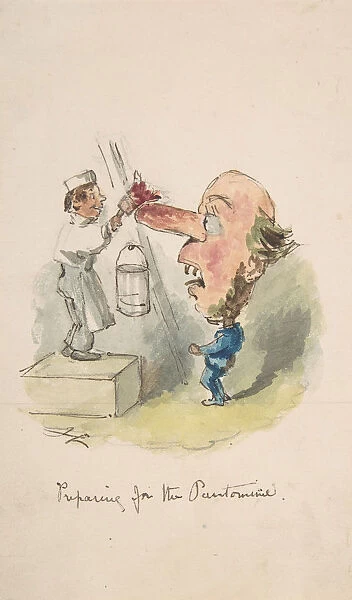 Preparing for the Pantomime, 1836-64. Creator: John Leech