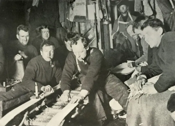 Framed Print : Preparing A Sledge During the Winter, 1908, (1909) Framed Print : Preparing A Sledge During the Winter, 1908, (1909)