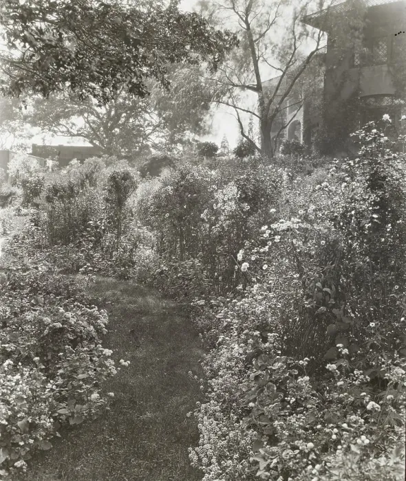 Framed Print : Pre`s Choisis, Albert Herter house, Georgica Pond, East Hampton, New York, 1913. Creator: Frances Benjamin Johnston. Pre`s Choisis, Albert Herter house, Georgica Pond, East Hampton, New York, 1913. Creator: Frances Benjamin Johnston