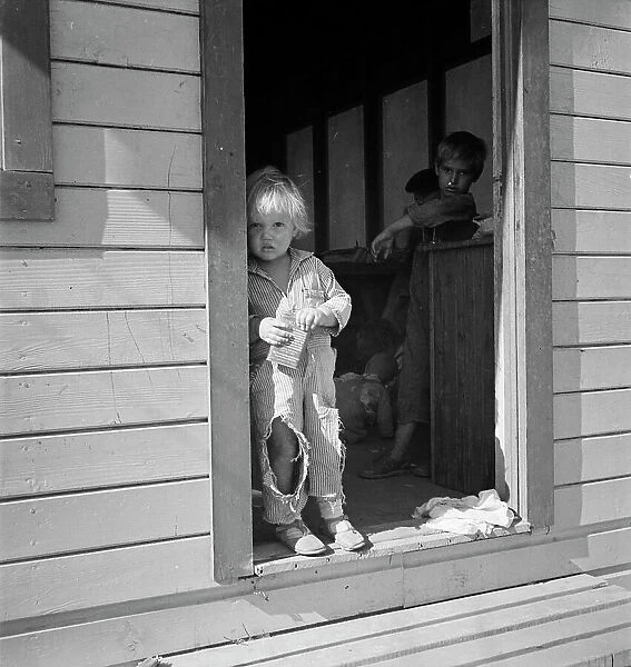 Preschool children in nursery school... Kern migrant camp, CA, 1936. Creator: Dorothea Lange
