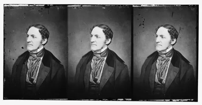 Framed Print : Prescott, Wm. H. (Historian), ca. 1860-1865. Creator: Unknown Framed Print : Prescott, Wm. H. (Historian), ca. 1860-1865. Creator: Unknown