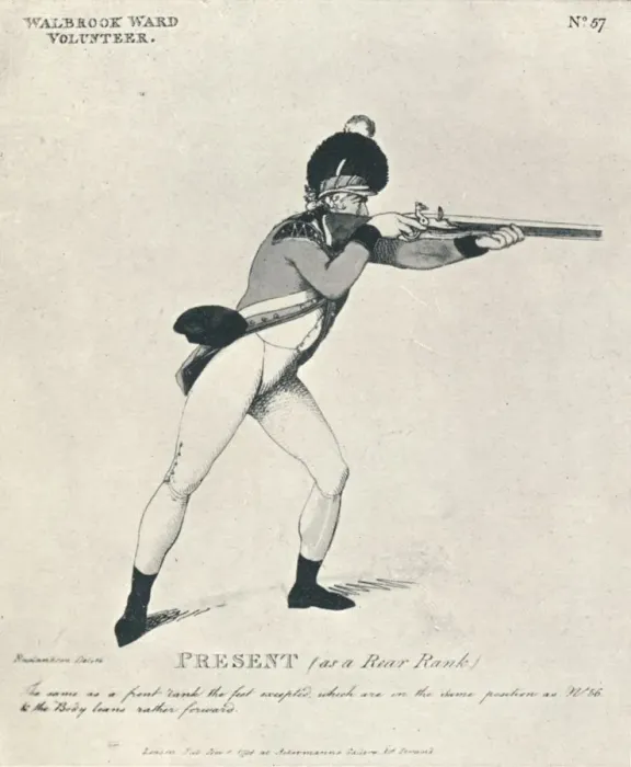 Framed Print : Present (as a Rear Rank), 1798 (1909). Artist: Thomas Rowlandson Framed Print : Present (as a Rear Rank), 1798 (1909). Artist: Thomas Rowlandson