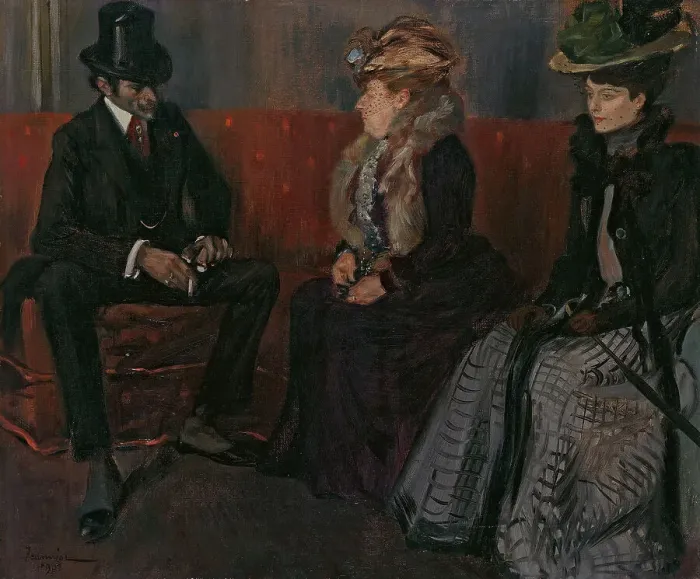 Framed Print : The presentation, 1902. Creator: Pierre Georges Jeanniot Framed Print : The presentation, 1902. Creator: Pierre Georges Jeanniot