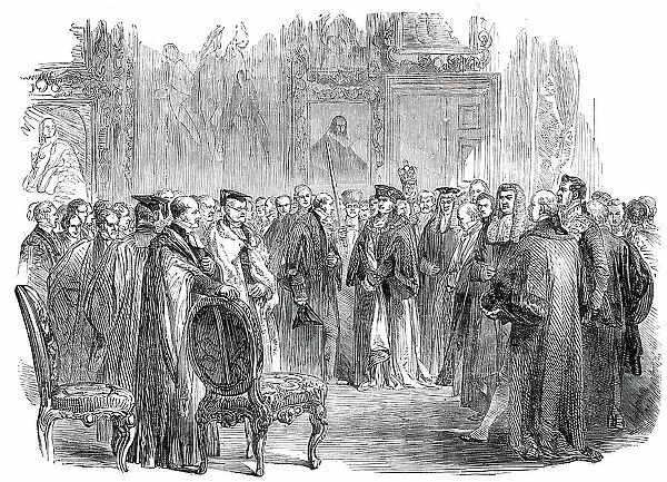 Presentation of Addresses to Her Majesty, at Windsor Castle... 1850. Creator: Unknown