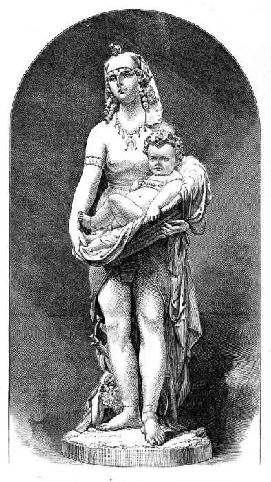 Framed Print : Presentation Of The Child Moses, by F. Barzeghi, of Milan, in the International Exhibition, 1871. Creator: Unknown Framed Print : Presentation Of The Child Moses, by F. Barzeghi, of Milan, in the International Exhibition, 1871. Creator: Unknown