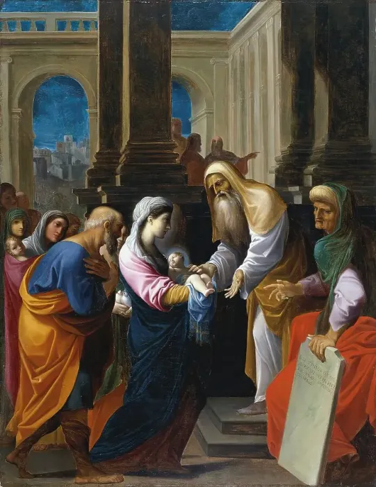 Framed Print : The Presentation of the Christ Child in the Temple, 1605. Creator: Lodovico Carracci Framed Print : The Presentation of the Christ Child in the Temple, 1605. Creator: Lodovico Carracci