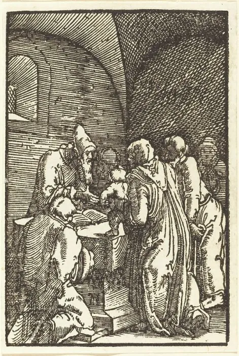 Framed Print : The Presentation of Christ in the Temple, c. 1513. Creator: Albrecht Altdorfer Framed Print : The Presentation of Christ in the Temple, c. 1513. Creator: Albrecht Altdorfer