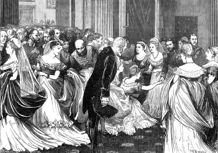 Framed Print : Presentation to the Duchess of Edinburgh at the Court, Buckingham Palace, yesterday week, 1874. Creator: Unknown Framed Print : Presentation to the Duchess of Edinburgh at the Court, Buckingham Palace, yesterday week, 1874. Creator: Unknown