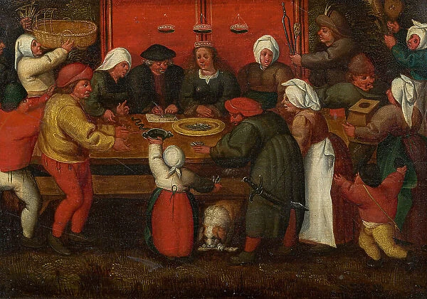 Presentation of Gifts to the Bride, Mid of 16th century. Creator: Cleve, Marten van, the Elder (1520-1570)