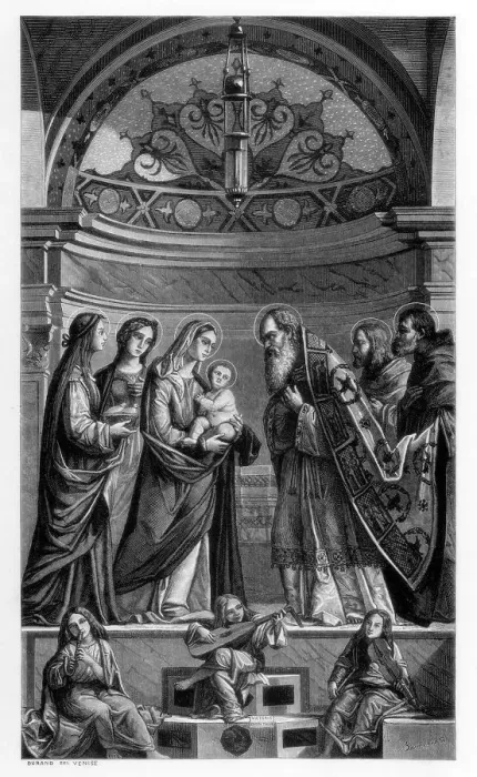 Framed Print : Presentation of Jesus in the Temple, 1510 (1870). Artist: Bertrand Framed Print : Presentation of Jesus in the Temple, 1510 (1870). Artist: Bertrand