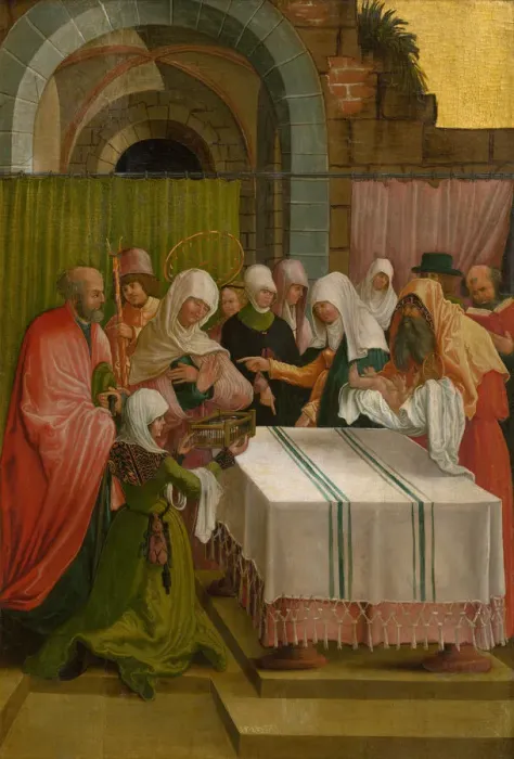 Framed Print : The Presentation of Jesus at the Temple, 1519. Creator: Master of the Danube School