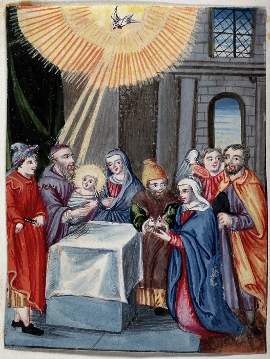 Framed Print : The presentation of Jesus at the Temple. Creator: Unknown Framed Print : The presentation of Jesus at the Temple. Creator: Unknown
