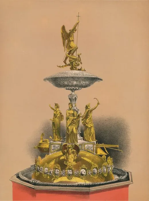 Framed Print : Presentation Piece to the Burgomaster C. De Bruckere, 1893. Artist: Robert Dudley Framed Print : Presentation Piece to the Burgomaster C. De Bruckere, 1893. Artist: Robert Dudley