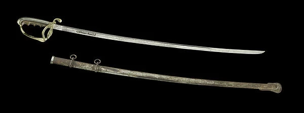 Presentation saber and scabbard used by Colonel Charles Young, 1914-1922. Creator: S.N