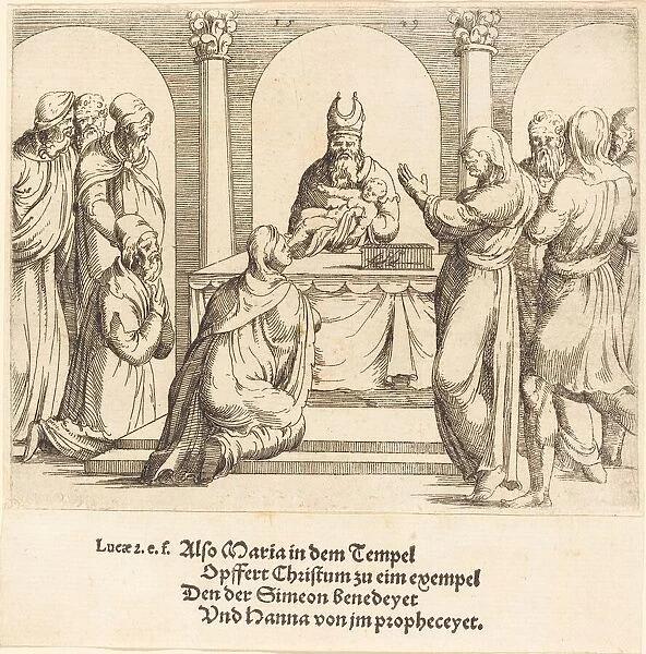 The Presentation in the Temple, 1549. Creator: Augustin Hirschvogel