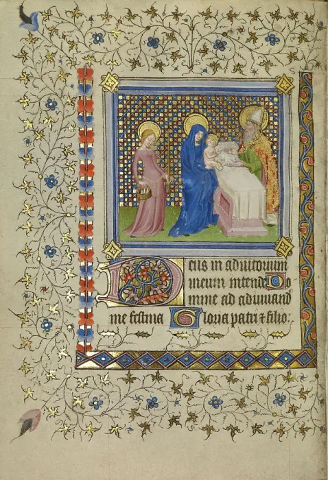 Framed Print : The Presentation in the Temple; Book of Hours, about 1400-1410. Creator: Unknown Framed Print : The Presentation in the Temple; Book of Hours, about 1400-1410. Creator: Unknown