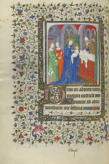 Framed Print : The Presentation in the Temple; Book of Hours, about 1415-1420. Creators: Boucicaut Master, Workshop of the Boucicaut Master Framed Print : The Presentation in the Temple; Book of Hours, about 1415-1420. Creators: Boucicaut Master, Workshop of the Boucicaut Master