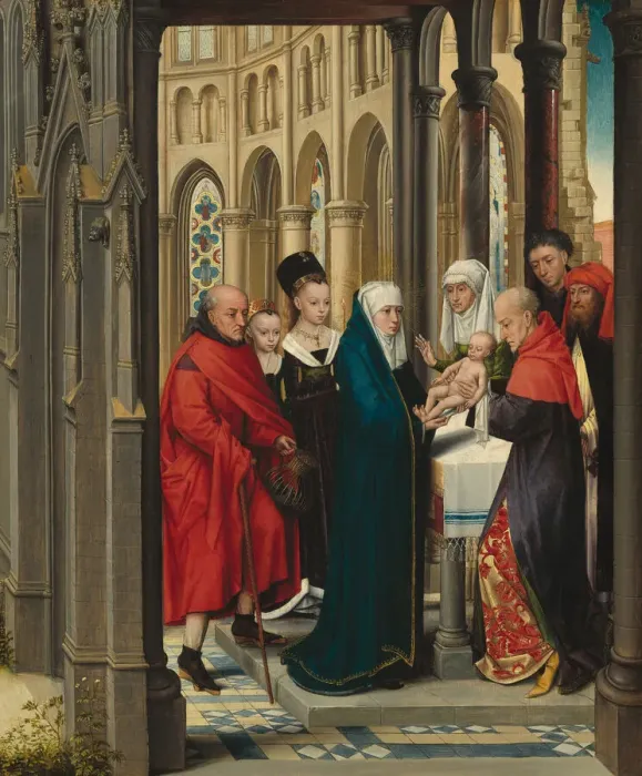 Framed Print : The Presentation in the Temple, c. 1470 / 1480. Creator: Master of the Prado Adoration of Framed Print : The Presentation in the Temple, c. 1470 / 1480. Creator: Master of the Prado Adoration of