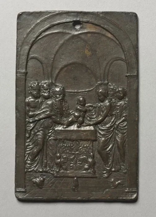 Framed Print : Presentation in the Temple, c. 1505. Creator: Moderno (Italian, 1467-1528) Framed Print : Presentation in the Temple, c. 1505. Creator: Moderno (Italian, 1467-1528)