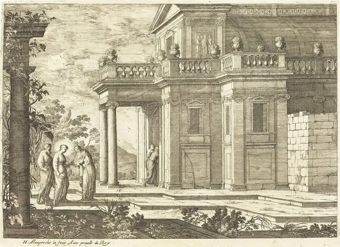 Framed Print : Presentation in the Temple. Creator: Henri Mauperché Framed Print : Presentation in the Temple. Creator: Henri Mauperché