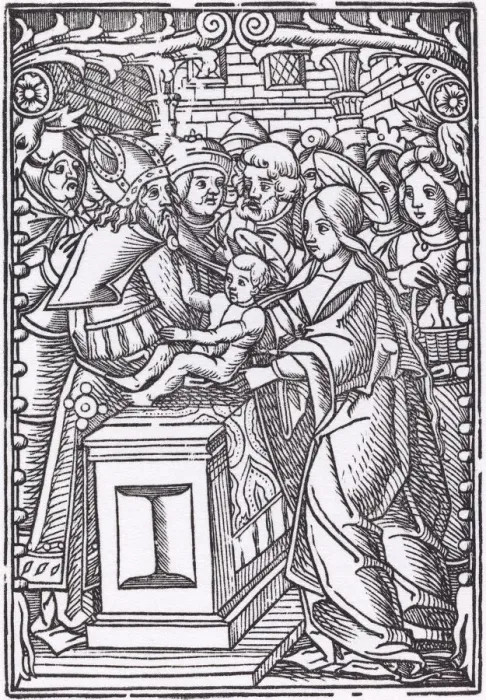 Framed Print : Presentation in the Temple. Creator: Unknown Framed Print : Presentation in the Temple. Creator: Unknown