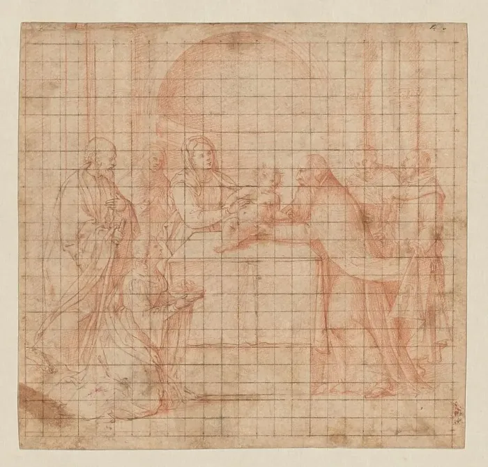 Framed Print : The Presentation in the Temple, n.d. Creator: Girolamo da Santacroce Framed Print : The Presentation in the Temple, n.d. Creator: Girolamo da Santacroce