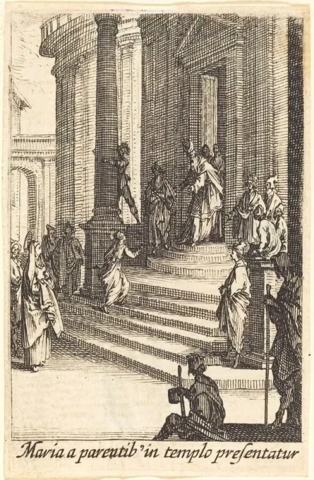 Framed Print : The Presentation of the Virgin, in or after 1630. Creator: Jacques Callot Framed Print : The Presentation of the Virgin, in or after 1630. Creator: Jacques Callot
