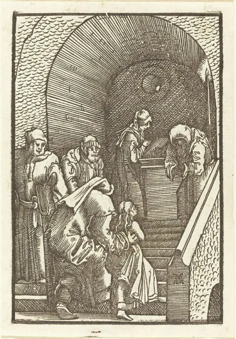 Framed Print : Presentation of the Virgin, c. 1513. Creator: Albrecht Altdorfer Framed Print : Presentation of the Virgin, c. 1513. Creator: Albrecht Altdorfer