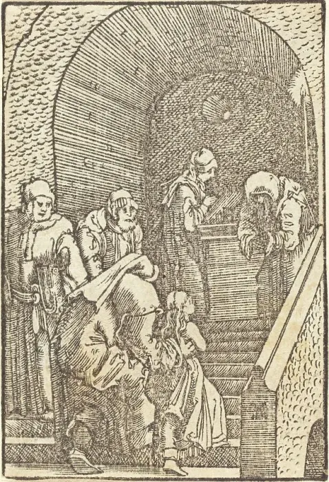 Framed Print : Presentation of the Virgin, c. 1513. Creator: Albrecht Altdorfer Framed Print : Presentation of the Virgin, c. 1513. Creator: Albrecht Altdorfer