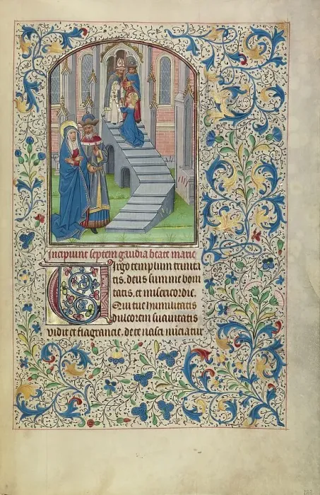 Framed Print : The Presentation of the Virgin in the Temple; Arenberg Hours, early 1460s. Creator: Willem Vrelant