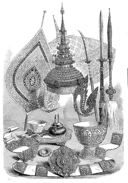 Presents from the Kings of Siam to Queen Victoria, 1857. Creator: Unknown