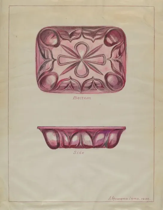 Framed Print : Preserve Dish, 1936. Creator: J. Howard Iams Framed Print : Preserve Dish, 1936. Creator: J. Howard Iams