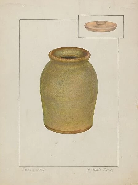 Preserve Jar, 1935  /  1942. Creator: Clyde L. Cheney