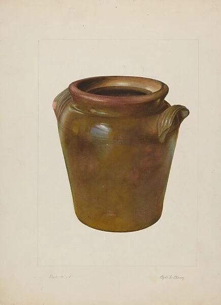 Preserving Jar, c. 1938. Creator: Clyde L. Cheney