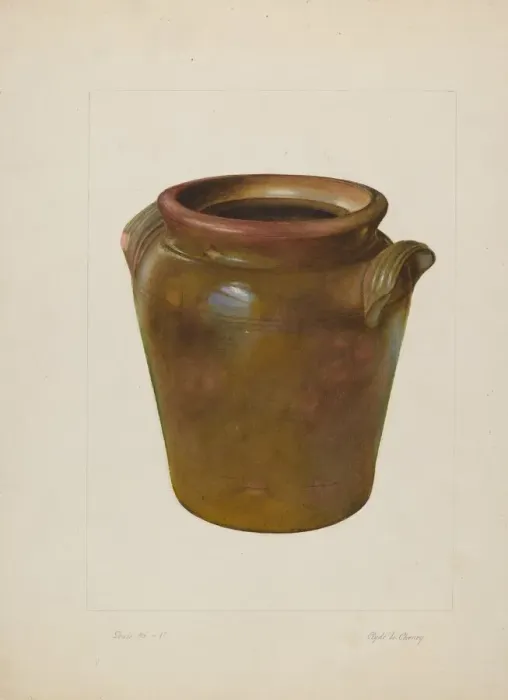 Framed Print : Preserving Jar, c. 1938. Creator: Clyde L. Cheney Framed Print : Preserving Jar, c. 1938. Creator: Clyde L. Cheney