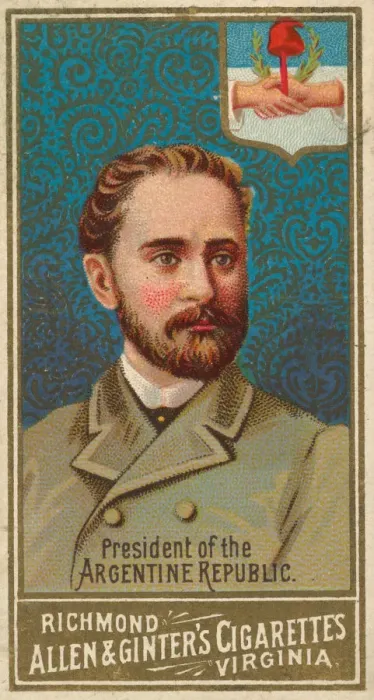Framed Print : President of the Argentine Republic, from Worlds Sovereigns series (N34) for Allen & Framed Print : President of the Argentine Republic, from Worlds Sovereigns series (N34) for Allen &