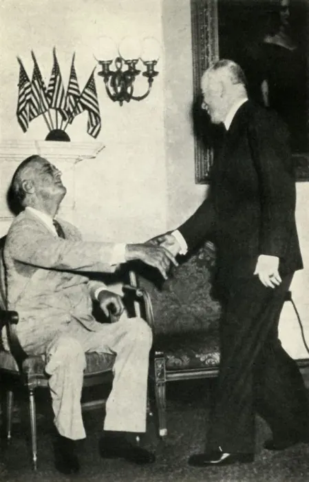 Framed Print : President Benes visits F. D. Roosevelt in 1942, (1947). Creator: Unknown Framed Print : President Benes visits F. D. Roosevelt in 1942, (1947). Creator: Unknown