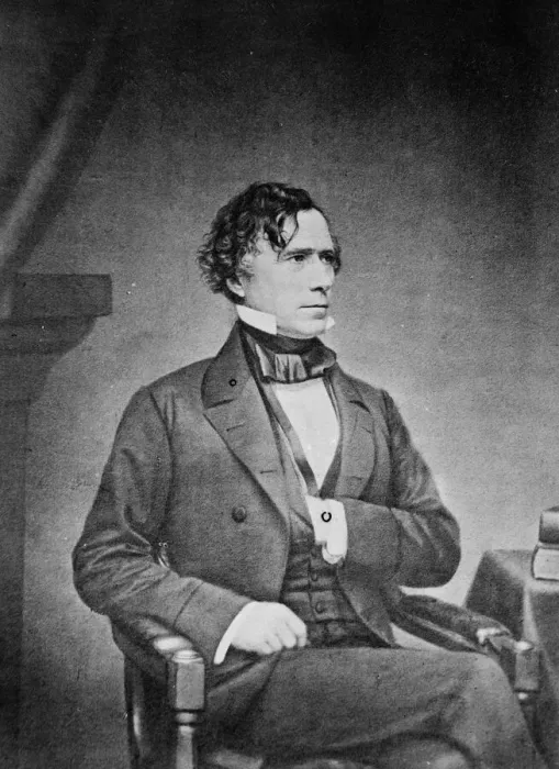 Framed Print : President Franklin Pierce, between 1855 and 1865. Creator: Unknown Framed Print : President Franklin Pierce, between 1855 and 1865. Creator: Unknown